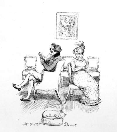 Mr e Mrs Bennet, illustrazione da 